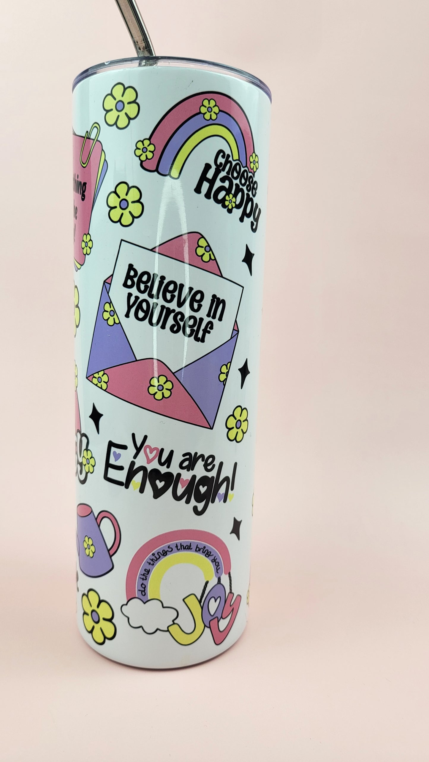 'Little Cup of Positivity' Thermal Tumbler