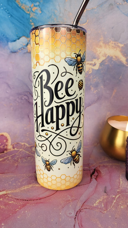 'Bee Happy' Thermal Tumbler