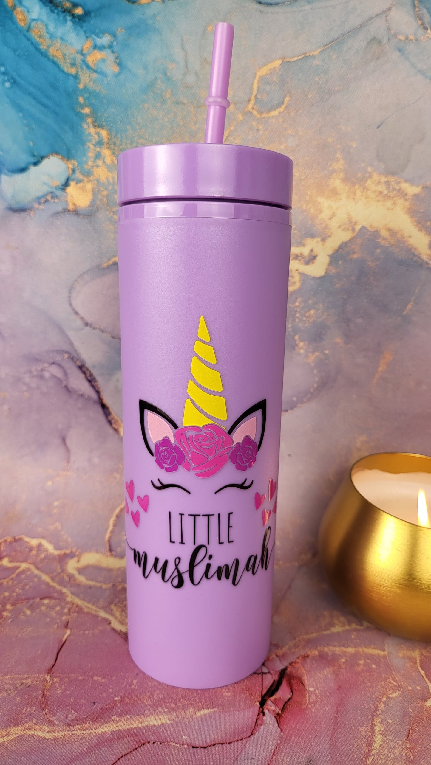 'Little Muslimah' 16oz Skinny Tumbler