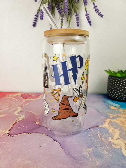 'HP Wizard' 16oz Libbey Glass Can