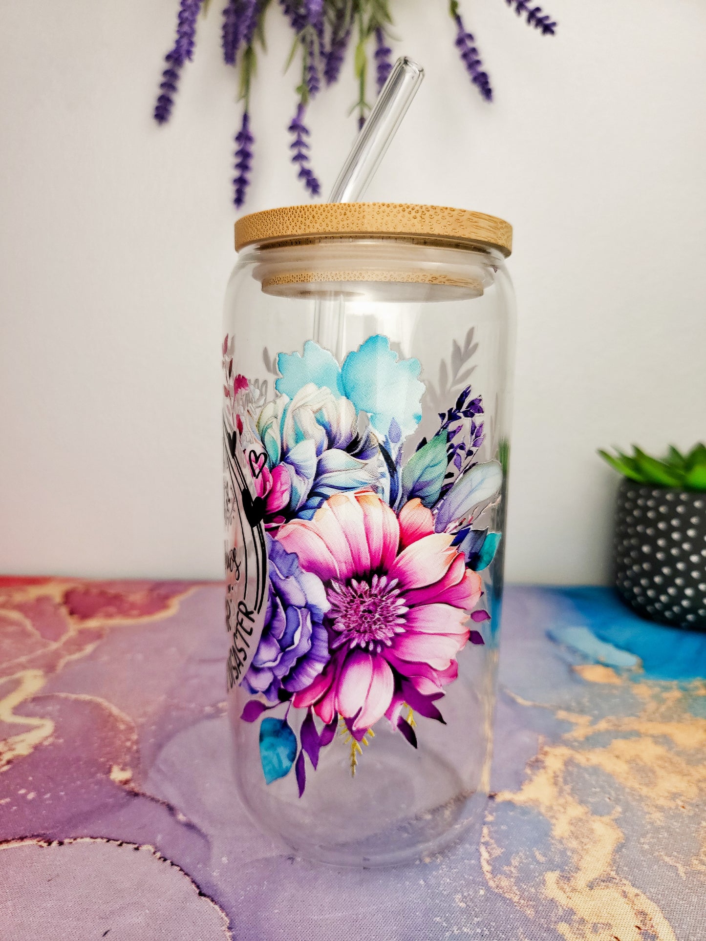 'Perfectly Imperfect' 16oz Libbey Glass Can.